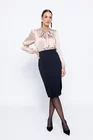 Fustă Caramel cu șliț Melina F3501 thumbnail picture - 