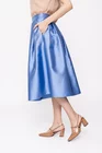 Fustă Caramel elegantă cu pliuri albastră F3410 thumbnail picture - 