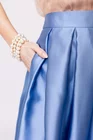 Fustă Caramel elegantă cu pliuri albastră F3410 thumbnail picture - 