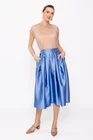 Fustă Caramel elegantă cu pliuri albastră F3410 thumbnail picture - 