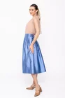Fustă Caramel elegantă cu pliuri albastră F3410 thumbnail picture - 