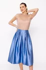 Fustă Caramel elegantă cu pliuri albastră F3410 thumbnail picture - 
