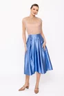 Fustă Caramel elegantă cu pliuri albastră F3410 thumbnail picture - 