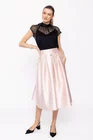 Fustă Caramel elegantă cu pliuri roz F3410 thumbnail picture - 