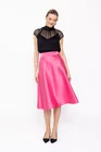 Fustă Caramel elegantă în cloș roz F3505 thumbnail picture - 