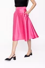 Fustă Caramel elegantă în cloș roz F3505 thumbnail picture - 