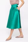 Fustă Caramel elegantă în cloș verde F3505 thumbnail picture - 