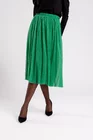 Fustă Caramel midi din tulle cu fir lame verde F3411 thumbnail picture - 