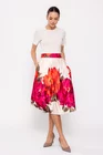 Fustă midi imprimeu floral crem FVA0202 thumbnail picture - 