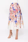 Fustă midi imprimeu floral ivory FBR0209 thumbnail picture - 