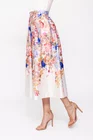 Fustă midi imprimeu floral ivory FBR0209 thumbnail picture - 