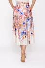 Fustă midi imprimeu floral ivory FBR0209 thumbnail picture - 
