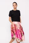 Fustă midi imprimeu floral roz FVA0202 thumbnail picture - 