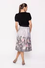 Fusta  midi in pliuri gri FVA0202 thumbnail picture - 