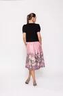 Fusta midi in pliuri roz FVA0202 thumbnail picture - 