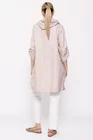 Jachetă intermediară din bumbac crem JMD0203 thumbnail picture - 