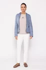 Jacheta scurta de primavara cu volane bleu JMD0205 thumbnail picture - 