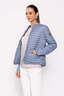 Jacheta scurta de primavara cu volane bleu JMD0205 thumbnail picture - 