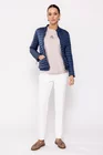 Jacheta scurtă de primavara cu volane bleumarin JMD0205 thumbnail picture - 
