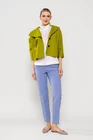 Jachetă scurtă de primavară verde fistic JSUN0201 thumbnail picture - 