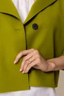 Jachetă scurtă de primavară verde fistic JSUN0201 thumbnail picture - 