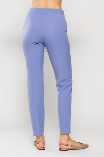 Pantalon iCaramel office stofă reiată lila P2506