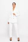 Pantaloni Caramel conic cu un pliu ivory P2505 thumbnail picture - 