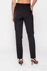 Pantaloni Caramel conic cu un pliu negru P2505 thumbnail picture - 