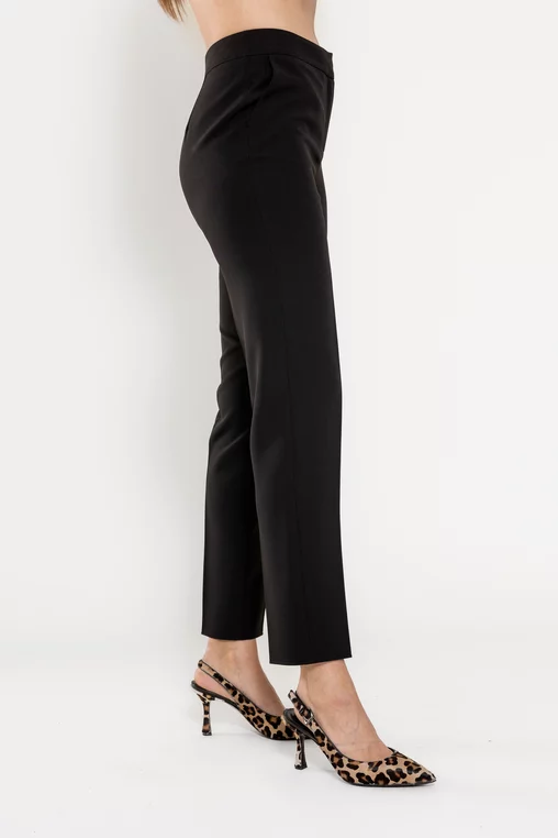 Pantaloni Caramel conici negri P2509 picture - 3
