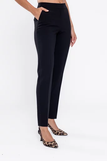 Pantaloni Caramel conici negri P2515