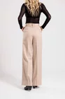 Pantaloni Caramel evazați bej cu dungi P2417 thumbnail picture - 