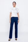 Pantaloni Caramel evazați bumbac albastri P2503 thumbnail picture - 
