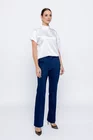 Pantaloni Caramel evazați bumbac albastri P2503 thumbnail picture - 