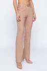 Pantaloni Caramel evazați bumbac camel P2503 thumbnail picture - 