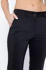 Pantaloni Caramel evazați bumbac negru P2503 thumbnail picture - 