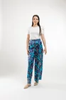 Pantaloni Caramel imprimeu paisley albastru P2411 thumbnail picture - 