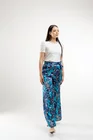 Pantaloni Caramel imprimeu paisley albastru P2411 thumbnail picture - 