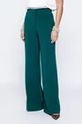 Pantaloni Caramel stofă reaiată cu tighel la buzunar verde P2502 thumbnail picture - 