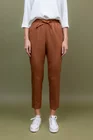 Pantaloni casual cu elastic si snur camel inchis  P2305 thumbnail picture - 