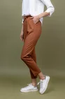 Pantaloni casual cu elastic si snur camel inchis  P2305 thumbnail picture - 
