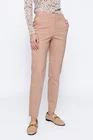 Pantaloni casual din bumbac cu elastic în talie camel P2418 thumbnail picture - 