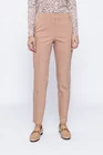 Pantaloni casual din bumbac cu elastic în talie camel P2418 thumbnail picture - 