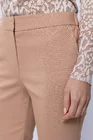 Pantaloni casual din bumbac cu elastic în talie camel P2418 thumbnail picture - 