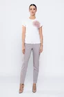 Pantaloni casual din bumbac cu elastic în talie grej P2418 thumbnail picture - 