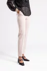 Pantaloni office stofă reiată crem P2506 thumbnail picture - 