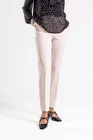 Pantaloni office stofă reiată crem P2506 thumbnail picture - 