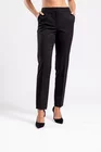 Pantaloni office stofă reiată negru P2506 thumbnail picture - 