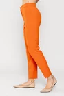 Pantaloni office stofă reiată oranj P2506 thumbnail picture - 