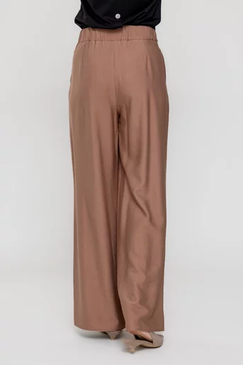 Pantaloni palazzo camel P2510