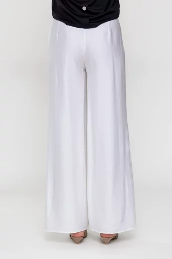 Pantaloni palazzo ivory P2510